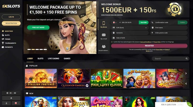 Introducción a la reseña del casino 1xSlots