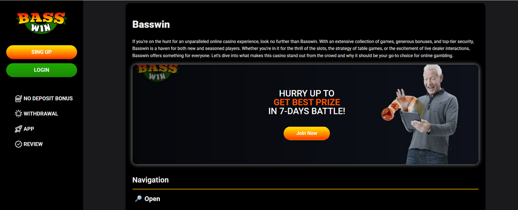 BassWin Casino Testimonial & Bonus 2026