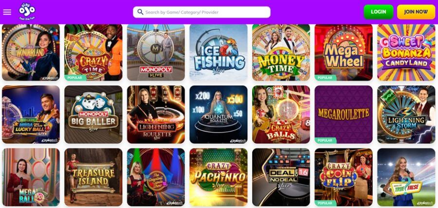 Play OJO Casino 2026 - En Grundig Gennemgang